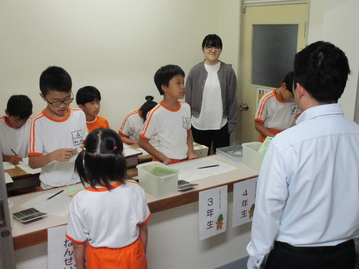 平泉寺のスギくん こども郵便局 貯金日⑤